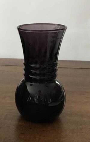 Indiana Glass Plum Swirl Vase #31508