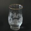 Candle Holder Etched Winter Scene