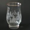 Candle Holder Etched Winter Scene